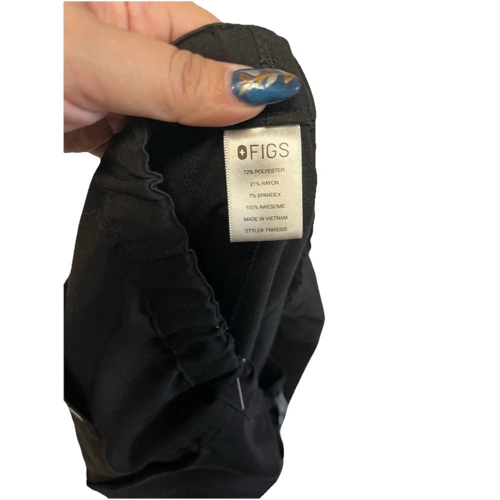 FIGS Men's Pisco Basic Scrub Pants‎ Medium Black Medical Uniform Scrubs